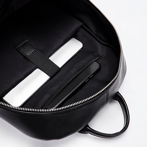 VLLICON men's casual portable backpack black